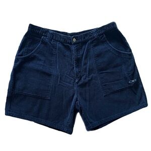 Vintage OP Ocean Pacific Corduroy Shorts Mens 38 Navy Blue Surf Skate Retro EUC